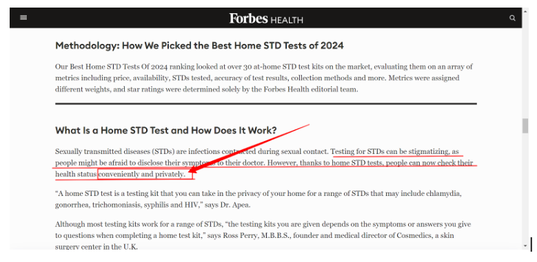 best std home test